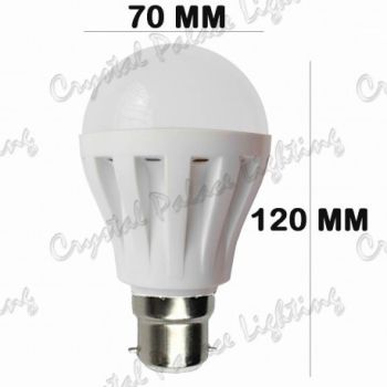 6 x 3W/5W/7W B22 Cool White Globe LED Bulbs