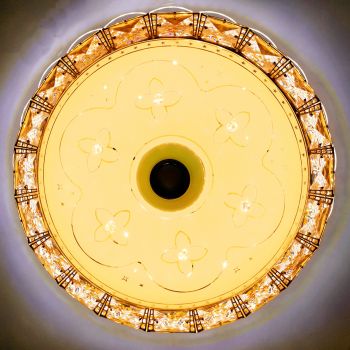 50CM LED Bluetooth Speaker Flush Ceiling Light Chandelier + Multiple Colours