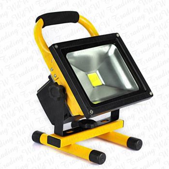 30W Cool White LED Floodlight Rechargeable Light Outdoor  - YELLOW