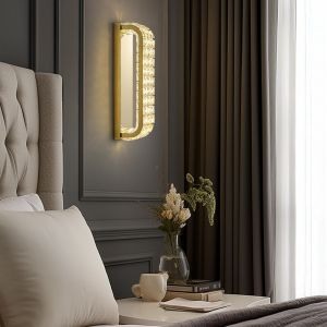  WDW Genuine K9 Crystal Halo LED Wall Lamp