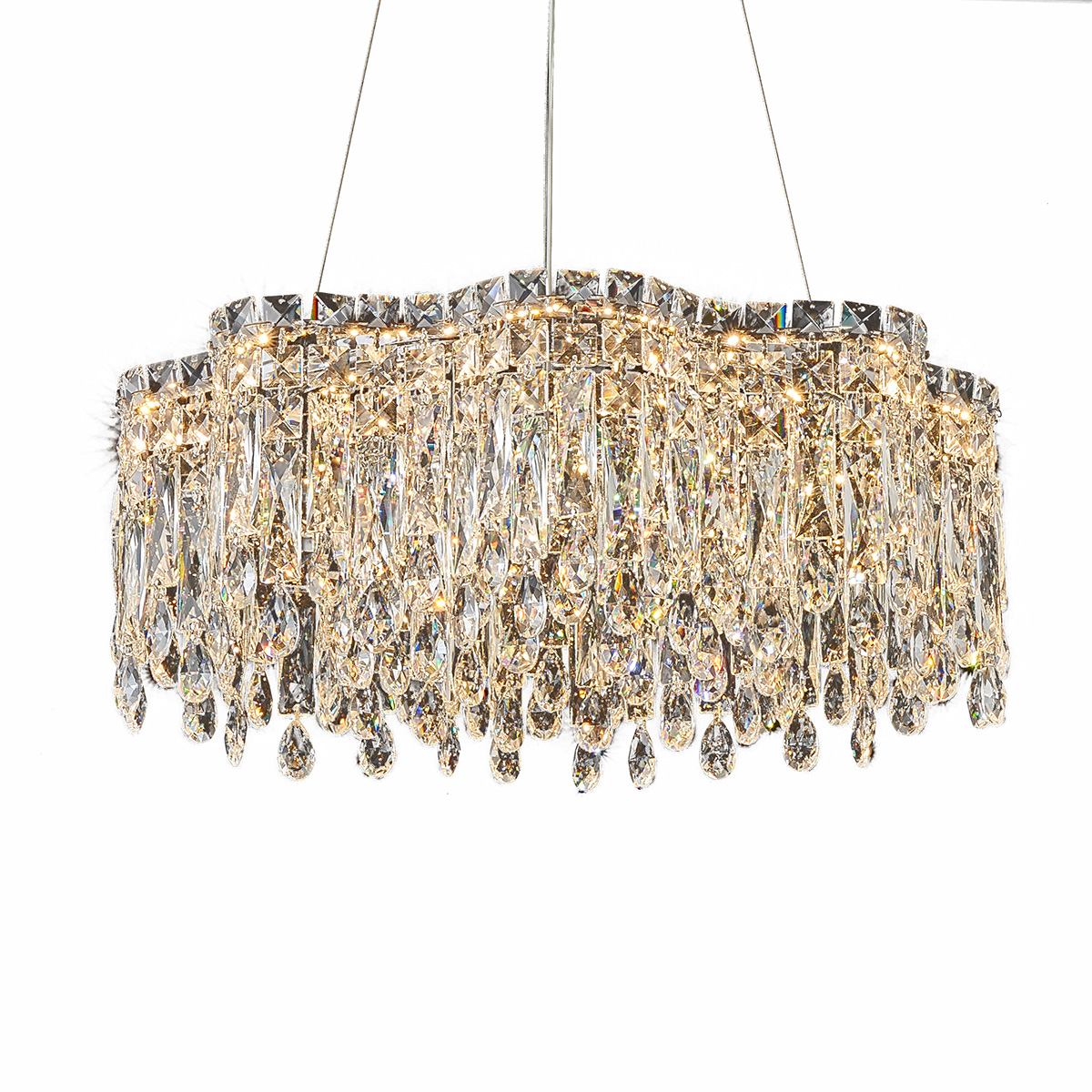 Aurora Grandeur Geniune K9 CLEAR Crystal Chandelier